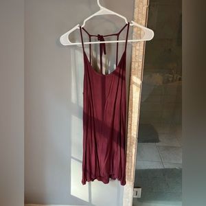 Brandy Melville Maroon low back dress
